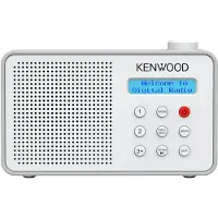 Kenwood CR-M25DAB Draagbare DAB+ radio met automatische veiligheidswaarschuwingsfunctie - Wit
