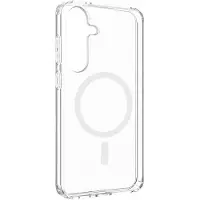 FIXED MagPure, compatibel met MagSafe en Qi2, voor Samsung Galaxy S25+, transparant