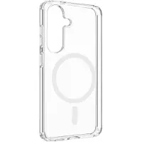 FIXED MagPure oplader met MagSafe en Qi2 ondersteuning, geschikt voor de Samsung Galaxy S25, transparant