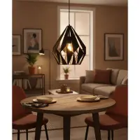 Eglo Zwarte hanglamp Carlton 1