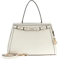 GUESS schoudertas handtas Dovie Satchel Cream White crème