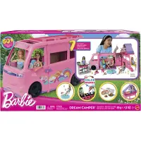 Barbie Droomcamper - Speelset met daktent, barbecue en meer dan 60 accessoires