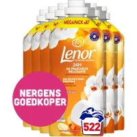 Lenor 6x Wasverzachter Amber & Orchidee 87 Wasbeurten 1872 Ml