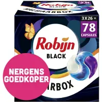 Robijn 3x Wascapsules 3-in1 Black Velvet 26 stuks
