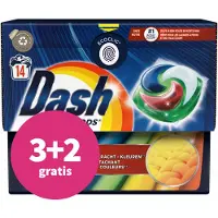 Dash 3+2 Gratis: Wascapsules Platinum Pods+ Kleur 14 Stuks