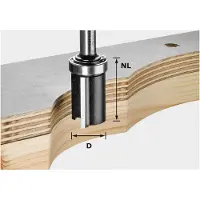 Festool 491028 HW S8 D19/NL25 Kantenfrees - 8" - 19,05mm - 25/62mm