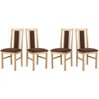 LeafDesign ESSZIMMERSTUHL - Set van 4 stoelen, model Bos, kleur 14 sonoma soro, afmetingen 28