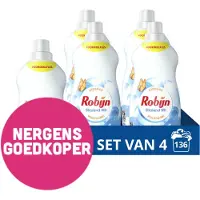 Robijn 4x Klein & Krachtig Wasmiddel Stralend Wit 34 Wasbeurten 1,19 liter