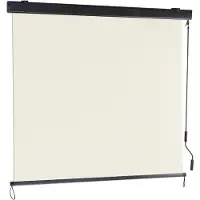 Relaxdays Beige verticaal zonnescherm met zwengel