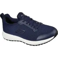 SKECHERS Dames Squad Slipbestendige Veterschoenen voor Veiligheid