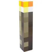 Paladone Minecraft Torch Light – Officieel Gelicentieerd, 2 Lichtmodi, Wand‑ of Vrijstaand Gebruik, Batterijgevoede Lamp voor Minecraft Fans-
