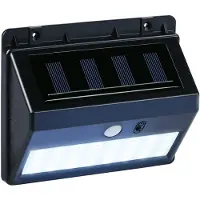 Grundig Solar Tuinverlichting - Wandlamp Buiten Op Zonne Energie - LED Wandverlichting Met Bewegingssensor 120° - 5M Bereik - IP44 Waterdicht