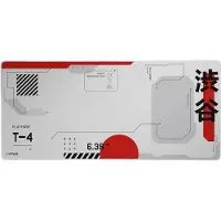 Trust GXT 759 XXL Gaming Muismat - 90x40cm - Gestikte randen & antislip - Japan - Wit/Rood