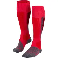 Falke SK1 warm dik wol functioneel materiaal skisokken dames rood - maat 37-38