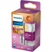 Philips Filamentkogellamp helder 60W P45 E14 - 806 lm - 25000 uur