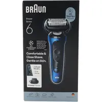 Braun Serie 6, model 62-B1200 (blauw/zwart)