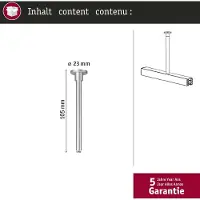 Paulmann 95654 230V-railsysteemcomponenten Railophanging Signaalwit