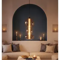 Nova Luce Hanglamp Bally smoke glas 45,5cm