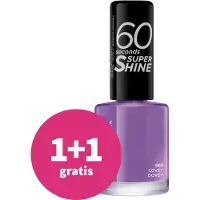 Rimmel 1+1 gratis: Nagellak 60 Seconds SuperShine 560 Love Dovey 8 ml