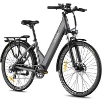 HDeye F28 Pro Elektrische Stadsfiets – 27.5" Wielen, 36V 15Ah Accu, 65km Bereik, 7-Speed Shimano, Dubbel Geveerd – Step-Through Frame