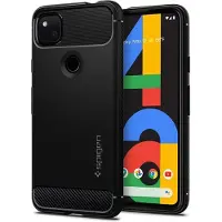 Spigen Rugged Armor Pixel 4A Hoesje Zwart