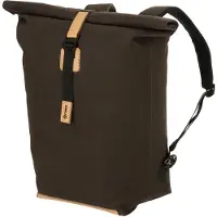 Agu Convoy Clean - Fietstas en Rugzak - 17L - Waterdicht Canvas - Bruin - Met Laptopvak - Click n Go Systeem