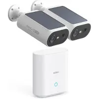 Aosu SolarCam P1 SE - 2 Beveiligingscamera's met 2K Resolutie - Zonne-energie - 2-Weg Audio - AI