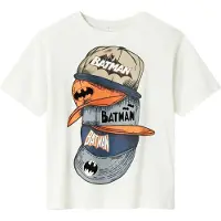 Name it Shirt 'NKMAdd Batman' blauw denim / pastelblauw / oranje / wit