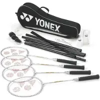 Yonex 4 Player Badminton Set Zilver Kinderen