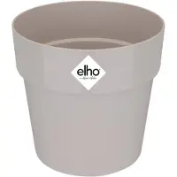 Elho B.for Original Rond 14 - Bloempot voor Binnen - 100% Gerecycled Plastic - Ø 13.7 x H 12.5 cm - Warm grijs