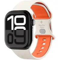 Spigen Nano Pop - Bandje Geschikt voor Apple Watch 1-10/SE/Ultra Bandje - 49/46/45/44/42MM - Oranje Beige