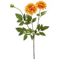 Emerald - Kunstbloem Dahlia 72cm oker - Kunstplant voor binnen
