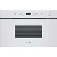 Whirlpool WMN14BW, Inbouw, Magnetron met grillfunctie, 22 liter, 750 watt, Ingebouwd display, LED