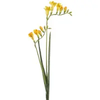 Emerald - Kunstbloem Freesia 80cm geel - Kunstplant voor binnen