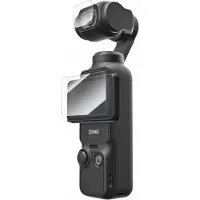 Telesin Screenprotector-set gehard glas voor Osmo Pocket 3 - Voor Scherm en Lens - 9H Hardheid - Transparant