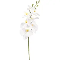 Emerald - Kunstbloem Phalaenopsis wit 84cm - Kunstplant voor binnen