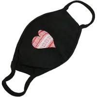 Urban Classics Doek 'Christmas Heart' vuurrood / zwart / wit