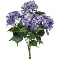 Emerald - Kunstplant Hortensia 38cm paars - Kunstplant voor binnen