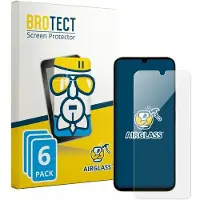 BROTECT Screenprotector 6 Stuks voor Xiaomi Poco C85x Beschermglas transparant