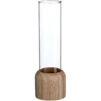 Packlinq Houten basisvoet met reageerbuis Ø 5 cm en 28 cm hoog (1 pc)