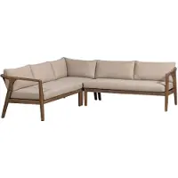 Woood Biam Loungeset Tuin - Acacia Hout - Naturel - 67x227x227