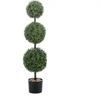 Emerald - Kunstplant Buxus bol x3 UV 100cm - Kunstplant voor binnen