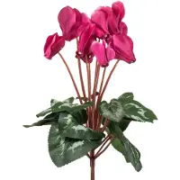 Emerald - Kunstplant Cyclamen felroze 30cm - Kunstplant voor binnen