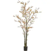 Emerald - Kunstboom Tropaeolum Peach 245cm - Kunstplant voor binnen - Tropaeolum plant - Oost Indische kers