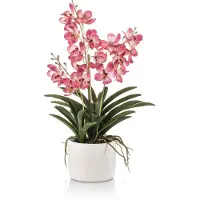 Emerald - Kunstplant Vanda in pot 60cm roze - Kunstplant voor binnen