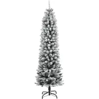 vidaXL Kunstkerstboom met 300 LED's en sneeuw 240 cm