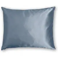 Silk Heaven Zijden Kussensloop Evening Blue - 22MM - - 50x60cm / Hotelsluiting