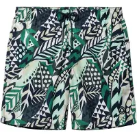 Shiwi Zwemshorts 'Mike' grasgroen / donkergroen / wit
