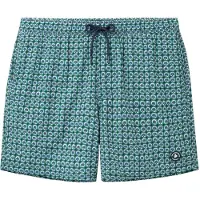 The Sunshine Brand Zwemshorts 'Scott Batic Lotus' blauw / jade groen / wit