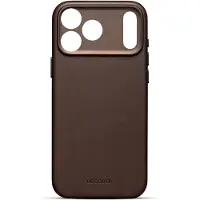 Decoded Leather Backcover MagSafe voor de Apple iPhone 17 Pro - Chocolate Brown
